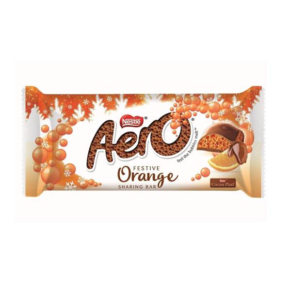 Aero Festive Orange Chocolate Sharing Bar 90G